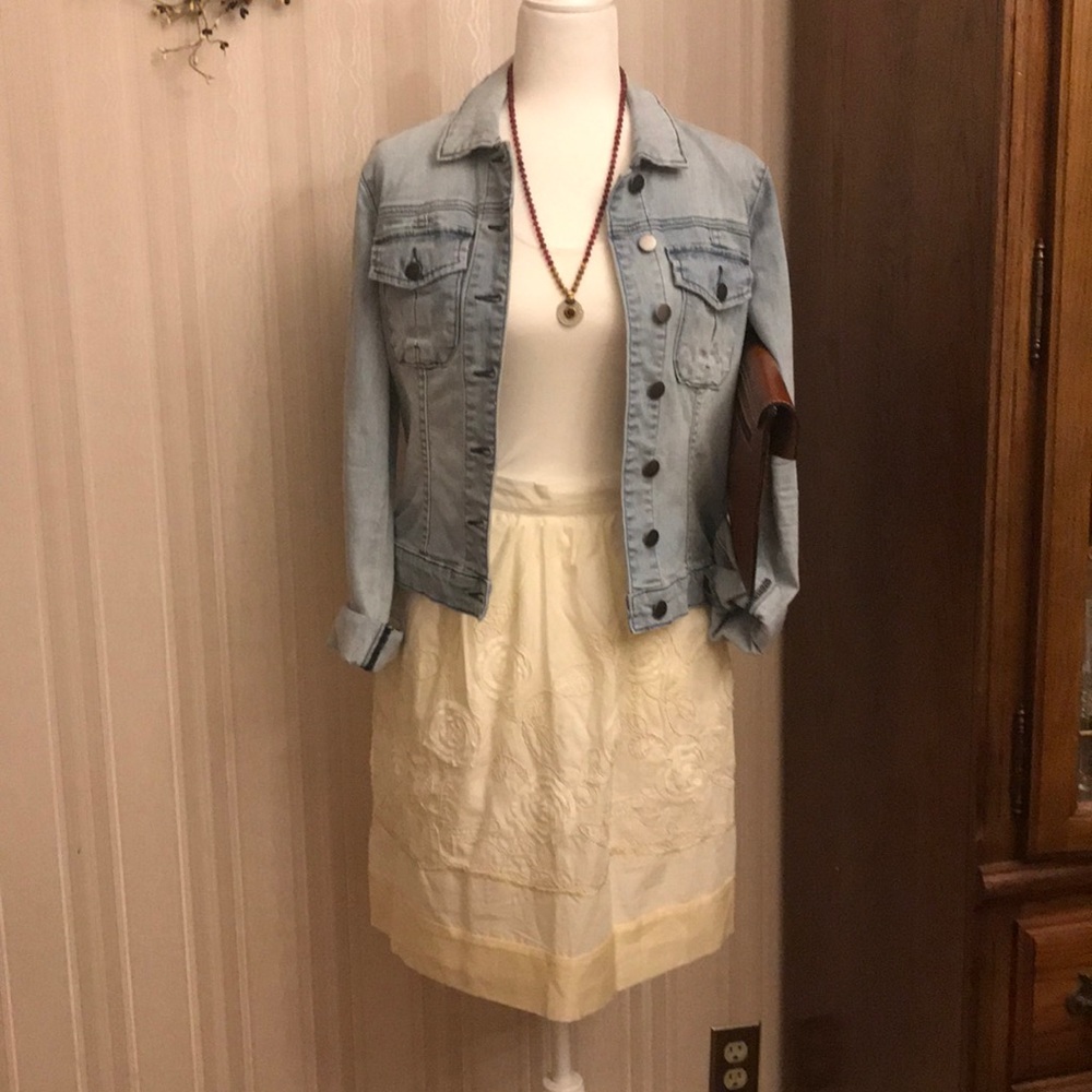 Purple Clover 100% cotton skirt Sz 4